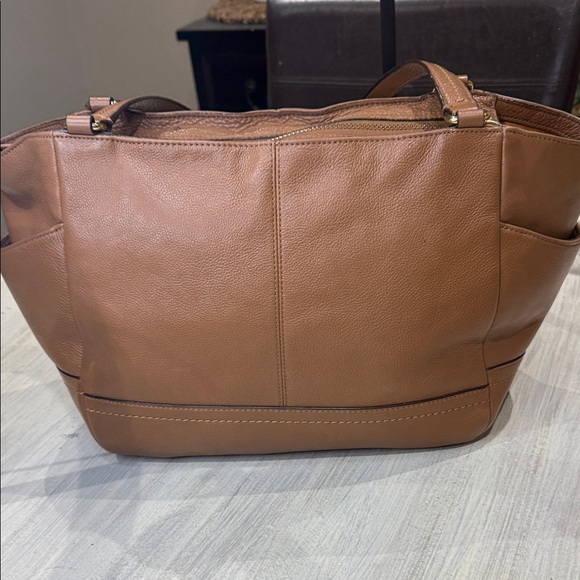Coach Brown Leather Tote Bag - Picture 6 of 11